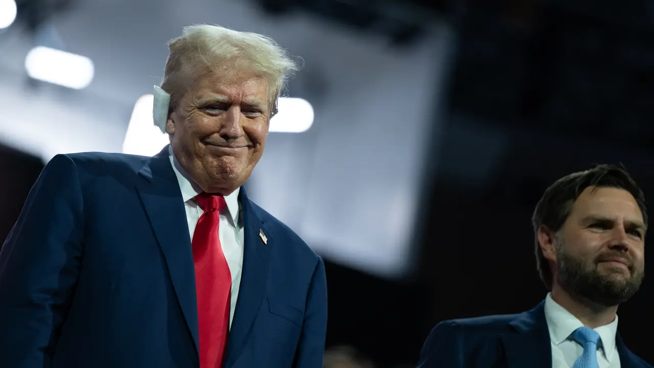 Donald Trump durante una aparici&oacute;n en p&uacute;blico. / Annabelle Gordon / EP