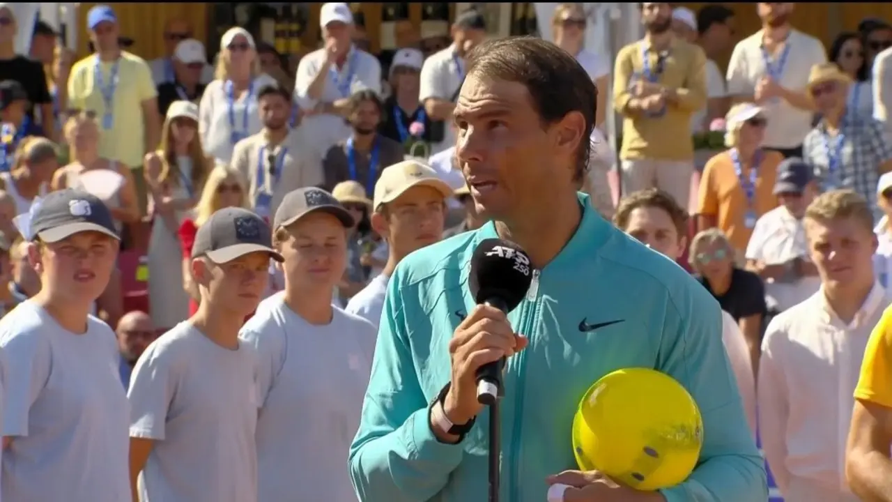 Rafa Nadal tras caer ante Nuno Borges en Suecia. / Red X