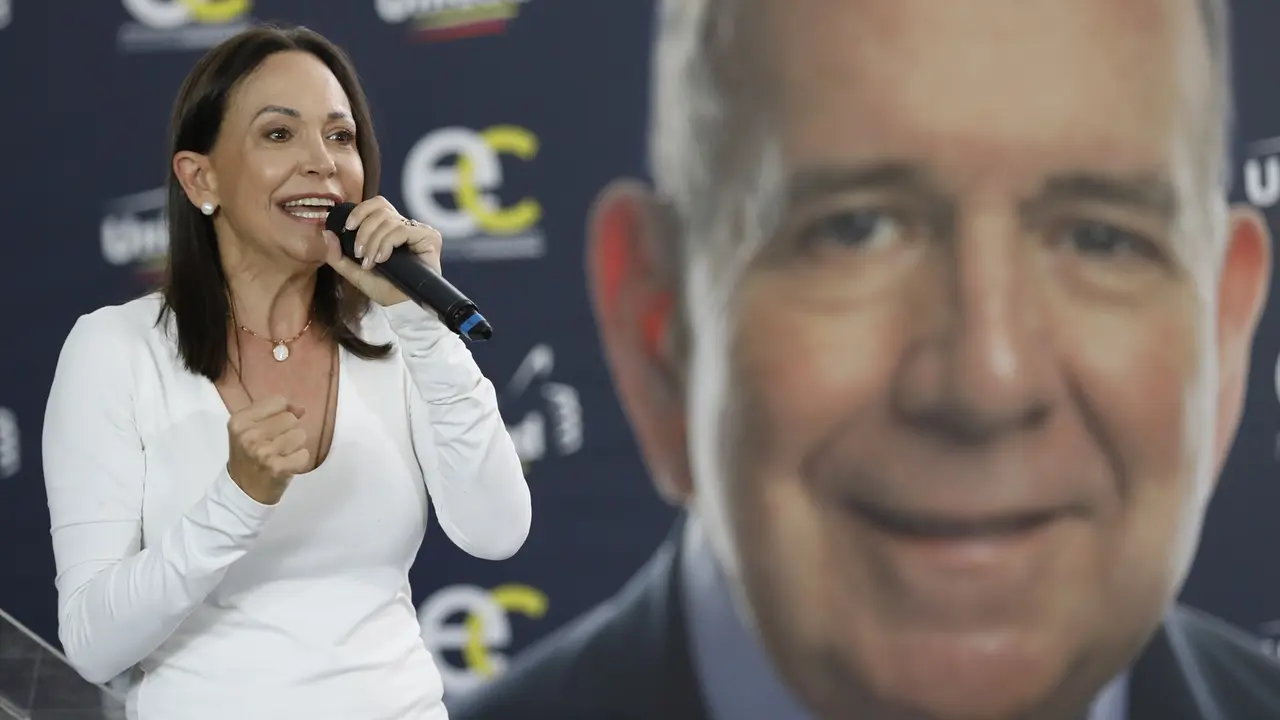 La l&iacute;der opositora de Venezuela, Mar&iacute;a Corina Machado. EP