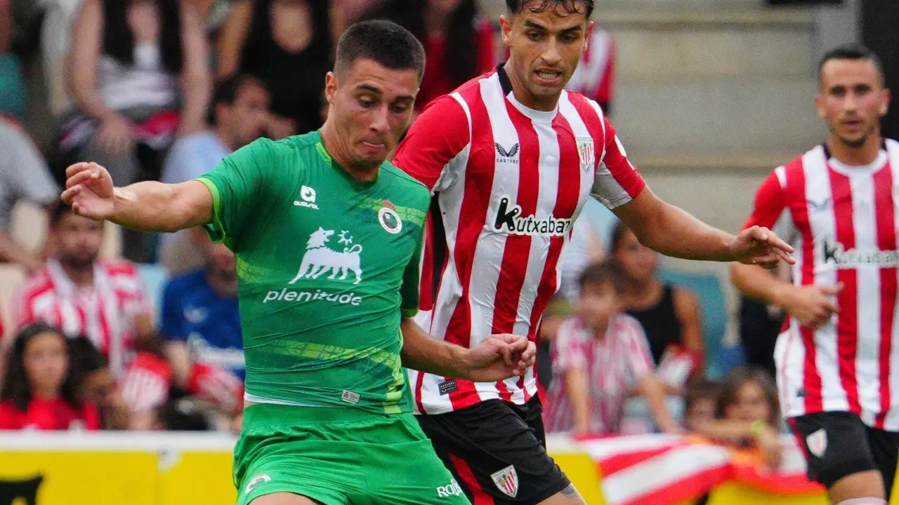 Karrikaburu durante el partido amistoso frente al Athletic. / RRC