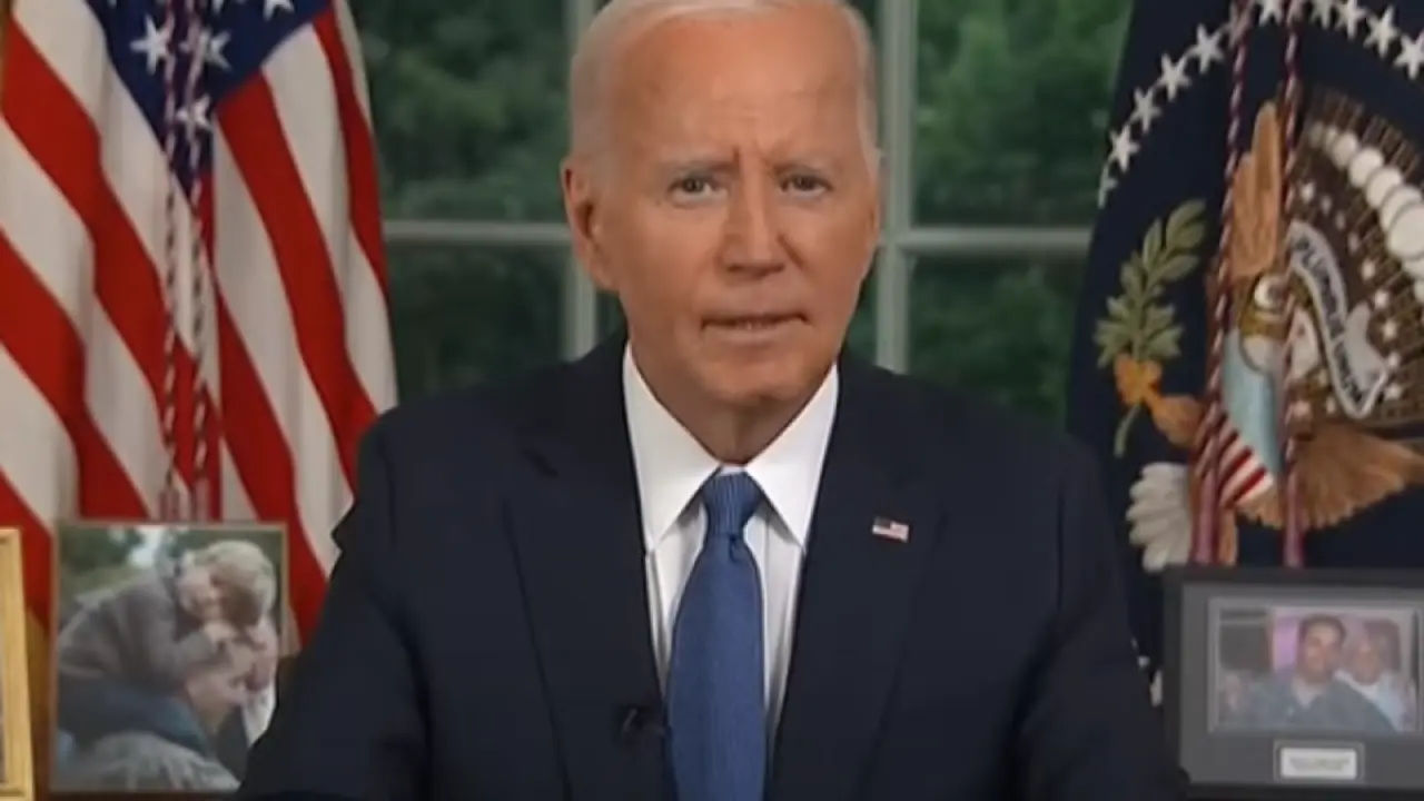 Joe Biden durante un mensaje a los ciudadanos. / RRSS
