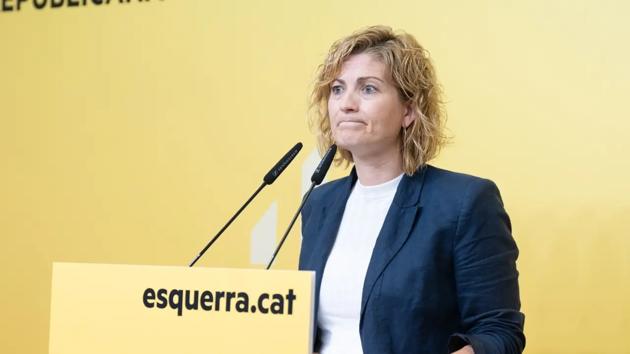 La vicepresidenta primera de la Mesa del Parlament y diputada de ERC, Raquel Sans. 
 David Zorrakino