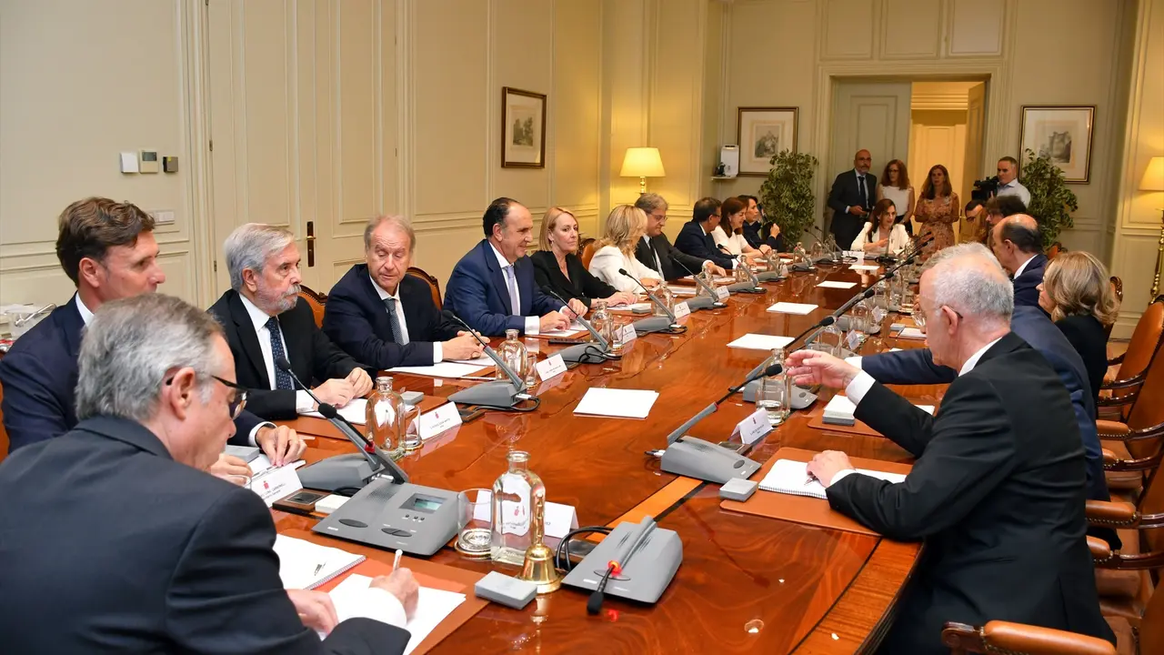 Los nuevos veinte vocales durante el primer pleno del octavo mandato del Consejo General del Poder Judicial (CGPJ). EP