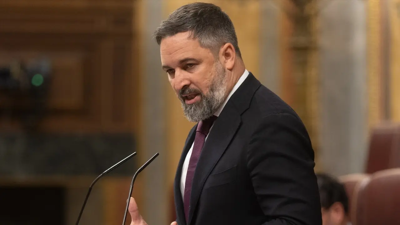 El l&iacute;der de Vox, Santiago Abascal. Eduardo Parra