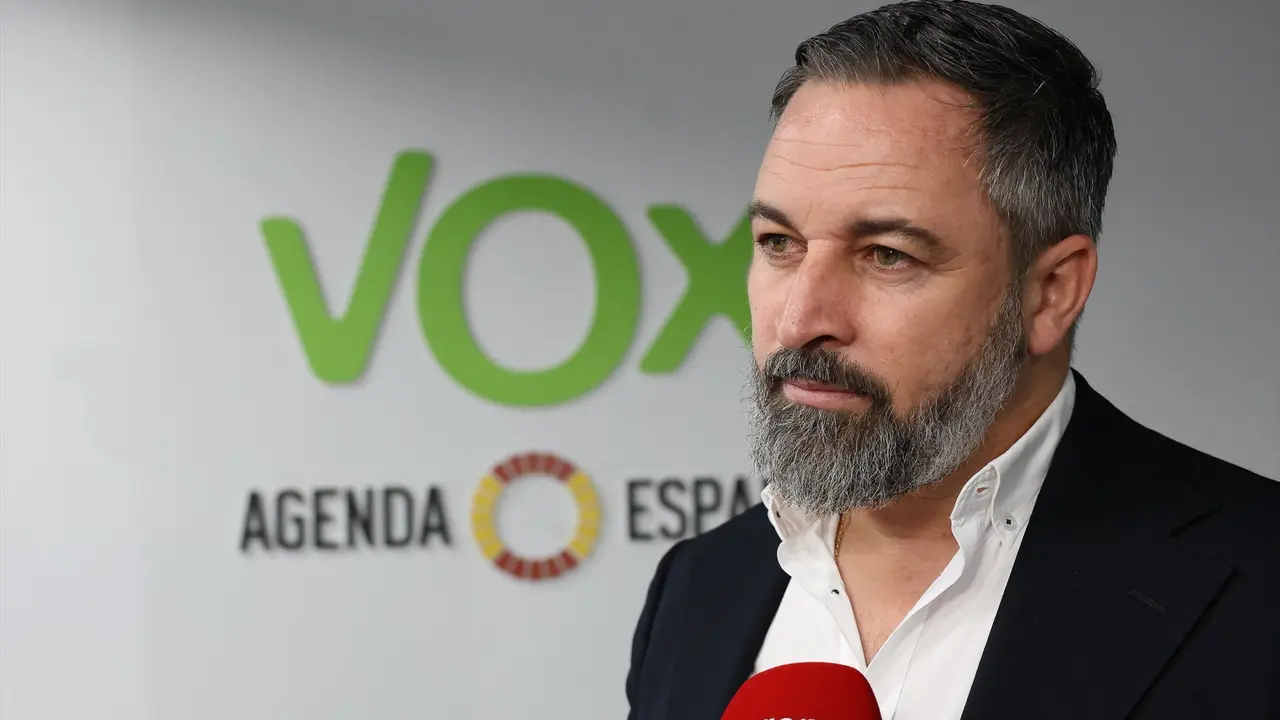 El l&iacute;der de Vox, Santiago Abascal. Marta Fern&aacute;ndez