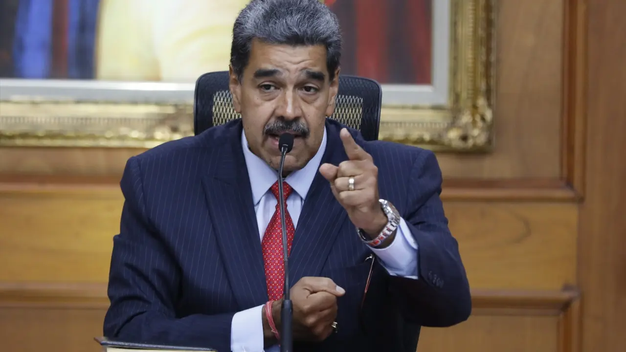 Nicol&aacute;s Maduro durante una conferencia de prensa. Jeampier Arguinzones