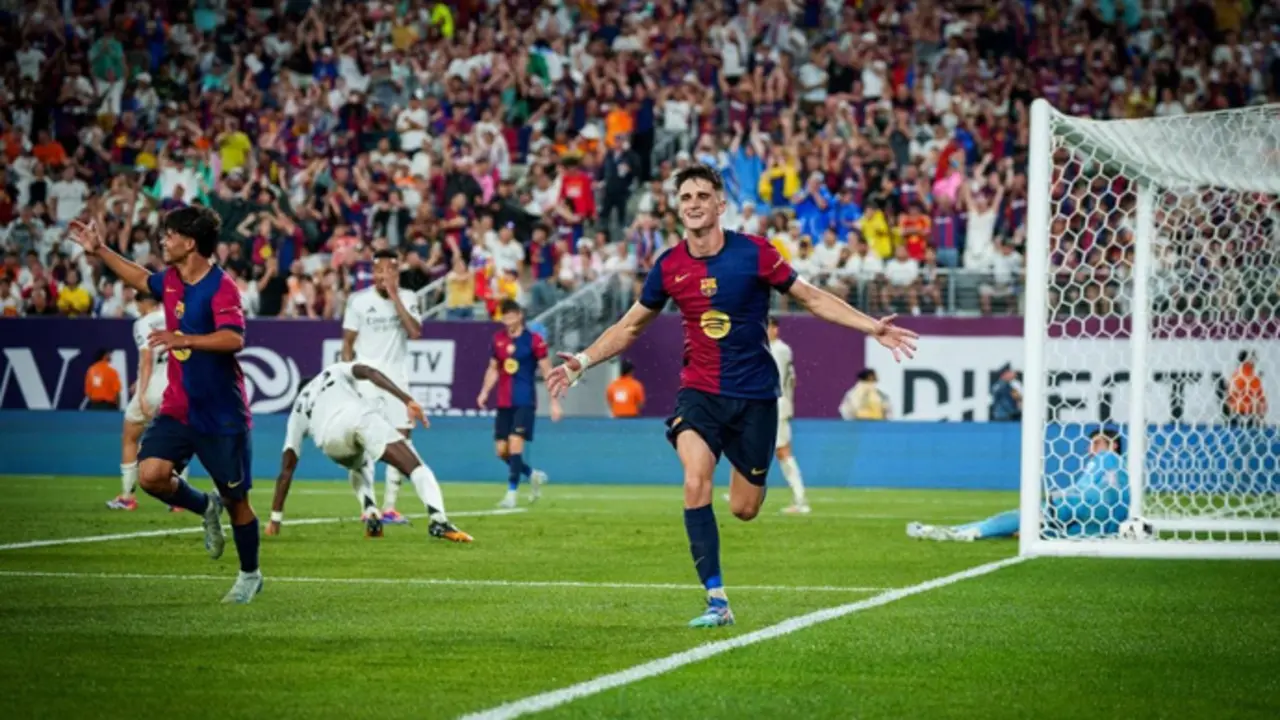 Pau V&iacute;ctor decide para el Bar&ccedil;a el Cl&aacute;sico del verano ante el Real Madrid. / FCB
04/8/2024