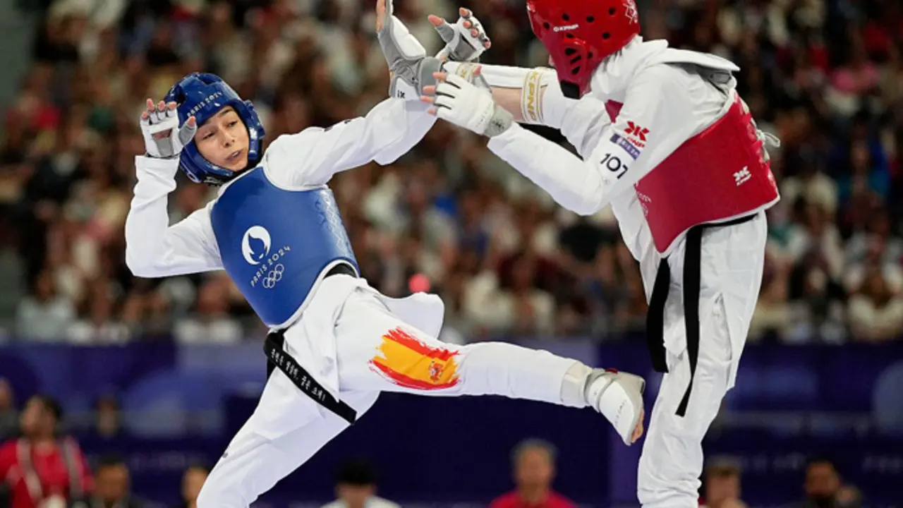 Adriana Cerezo cae en cuartos de final de taekwondo (-49kg) en Par&iacute;s. / RFEK