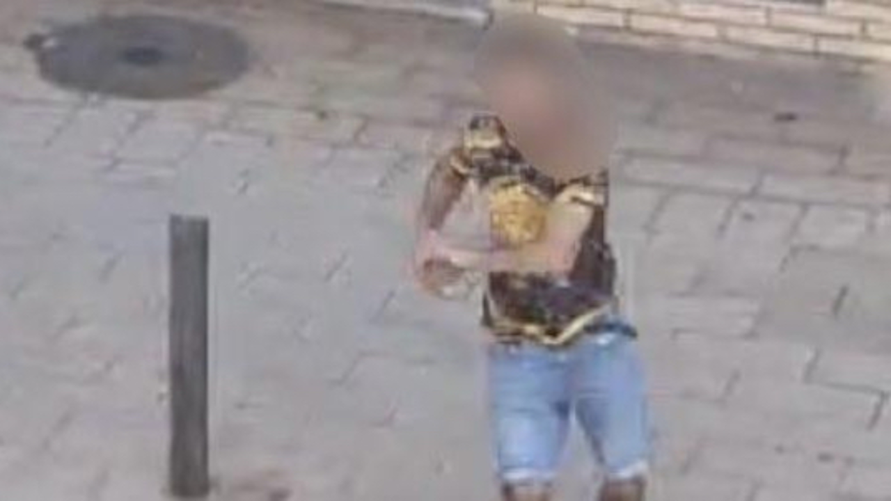 Imagen del v&iacute;deo que muestra la pelea en Badalona. / X