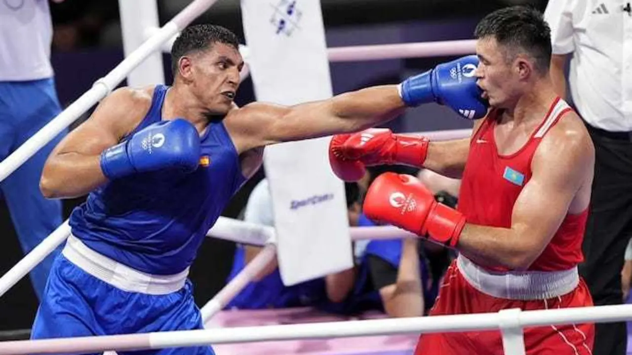 El boxeador espa&ntilde;ol, Ayoub Ghadfa. / COE
