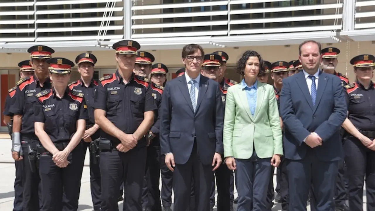 Salvador Illa visita el Complejo Central del Cuerpo de Mossos d'Esquadra. / EP