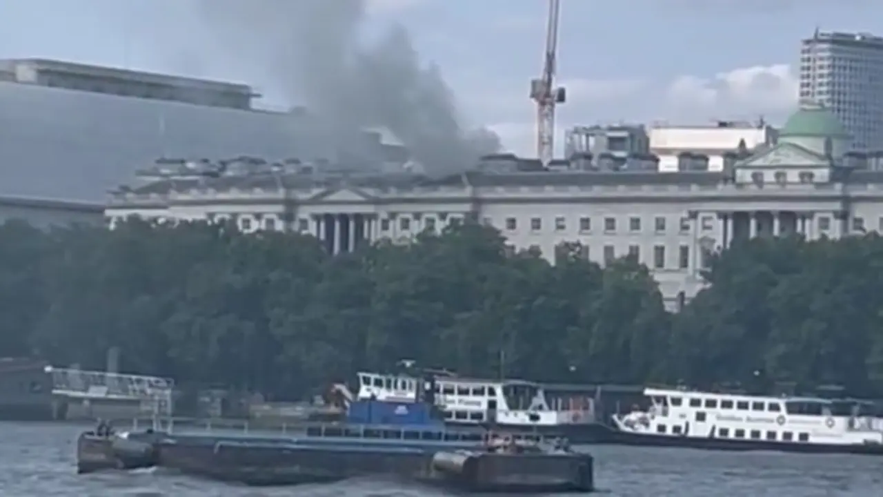 Captura de pantalla de uno de los v&iacute;deos donde se apreciaba el incendio. / Red soclal X