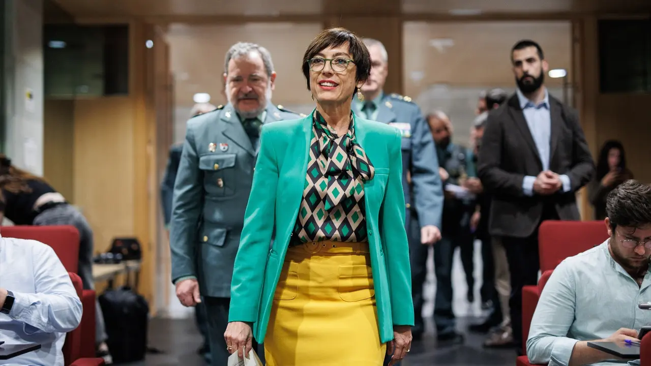 La exdirectora general de la Guardia Civil, Mar&iacute;a G&aacute;mez, a su llegada a un acto. / Alejandro Mart&iacute;nez V&eacute;lez  / Archivo