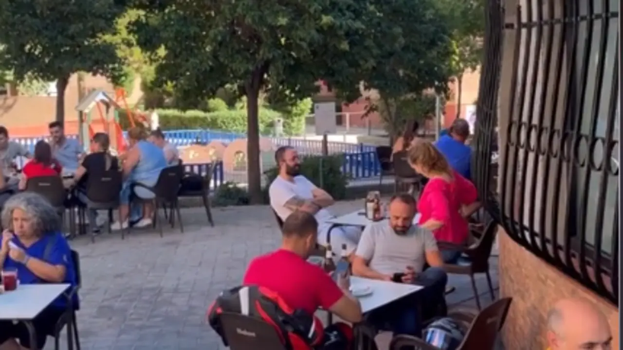 La terraza del bar Cantabria en Madrid. / Tiktok