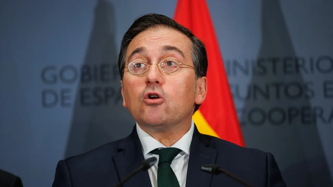 El ministro de Asuntos Exteriores, Uni&oacute;n Europea y Cooperaci&oacute;n, Jos&eacute; Manuel Albares. Alejandro Mart&iacute;nez V&eacute;lez