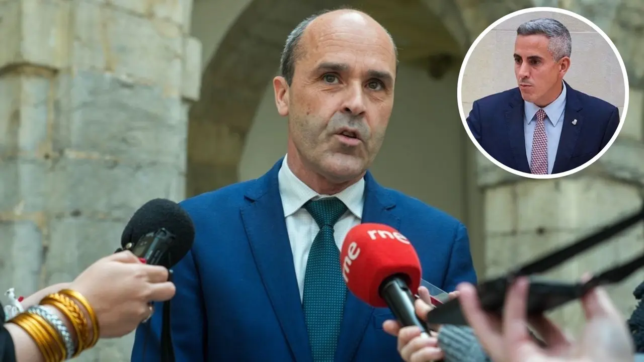 El portavoz del Partido Popular en el Parlamento de Cantabria, Juan Jos&eacute; Alonso, y Pablo Zuloaga. /EP