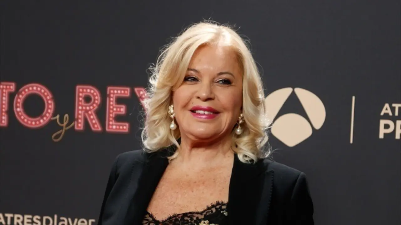 B&aacute;rbara Rey durante el estreno de la serie &lsquo;Cristo y Rey&rsquo; que est&aacute; basada en la pareja que formaron &Aacute;ngel Cristo y B&aacute;rbara Rey en los a&ntilde;os ochenta. / Jos&eacute; Velasco