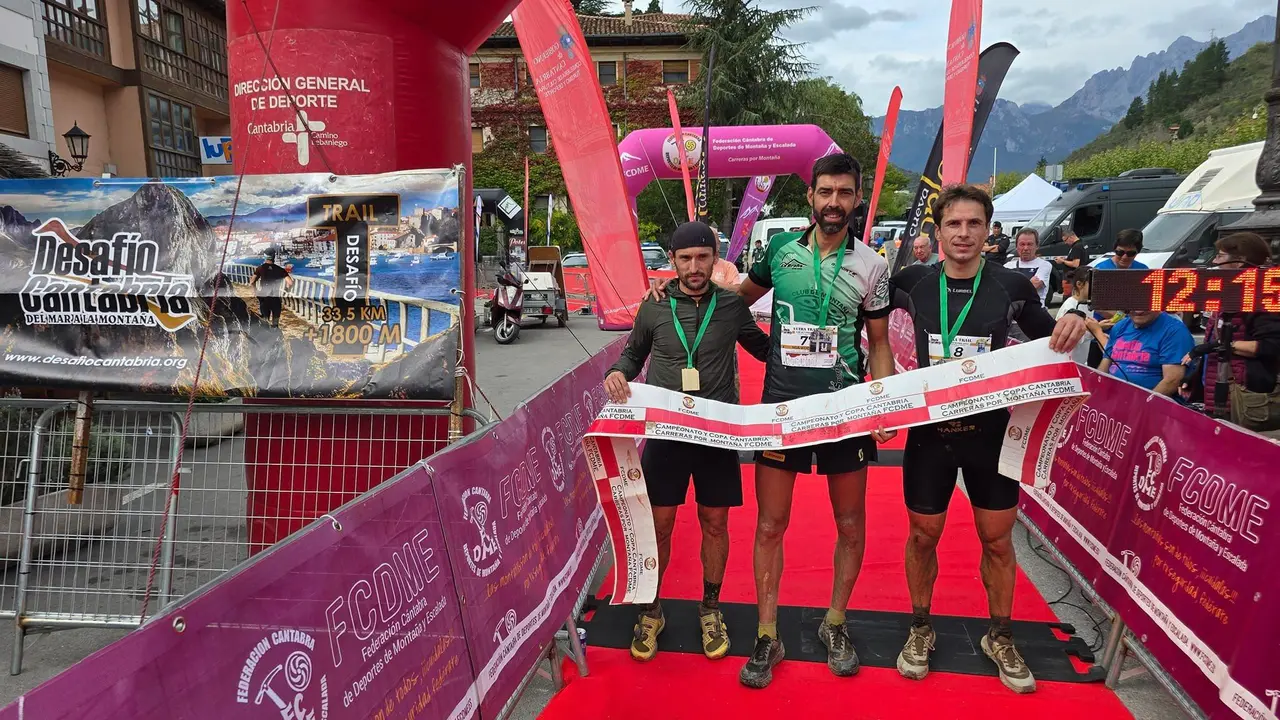 Podium Ultra masculino Desaf&iacute;o Cantabria 2024. / Desaf&iacute;o Cantabria FB