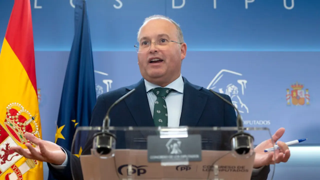 El portavoz del PP en el Congreso, Miguel Tellado. / Archivo / EP