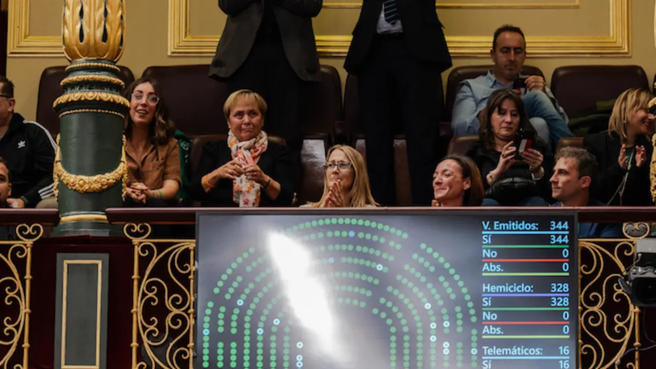 La tribuna del Congreso tras la aprobaci&oacute;n de la Ley ELA durante una sesi&oacute;n plenaria. / EP