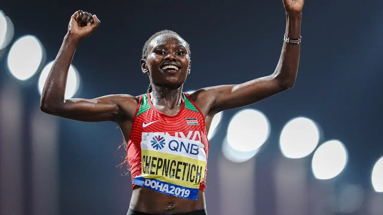 La atleta Ruth Chepngetich. / Michael Kappeler / Archivo