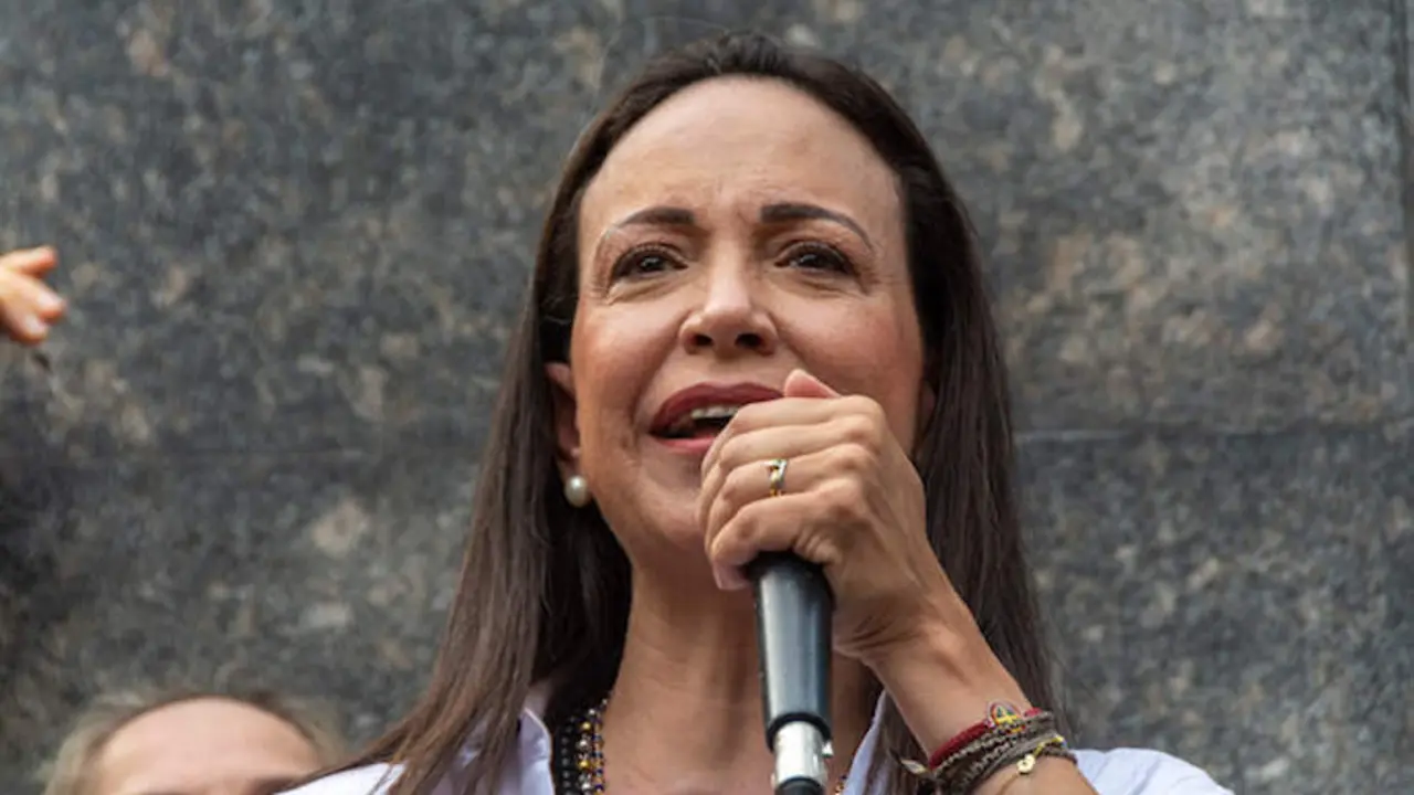 La l&iacute;der opositora venezolana Mar&iacute;a Corina Machado. / EP