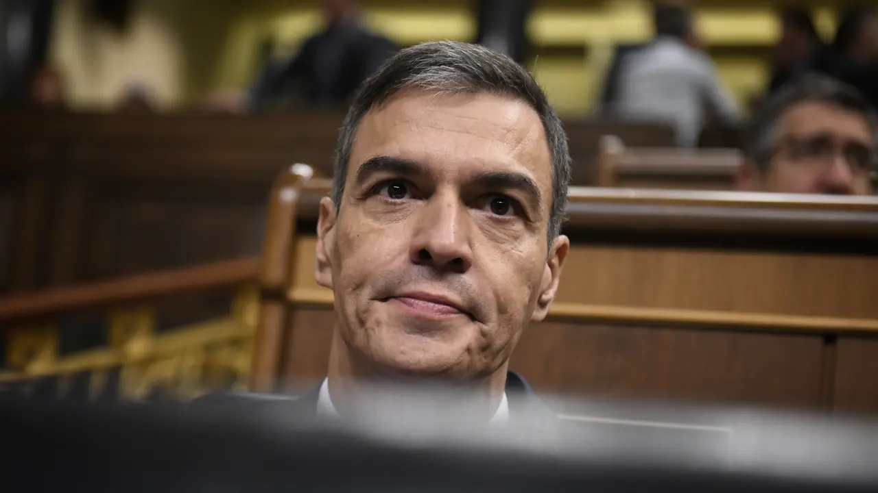 El presidente del Gobierno, Pedro S&aacute;nchez, durante una sesi&oacute;n de control al Gobierno, en el Congreso de los Diputados. / Fernando S&aacute;nchez