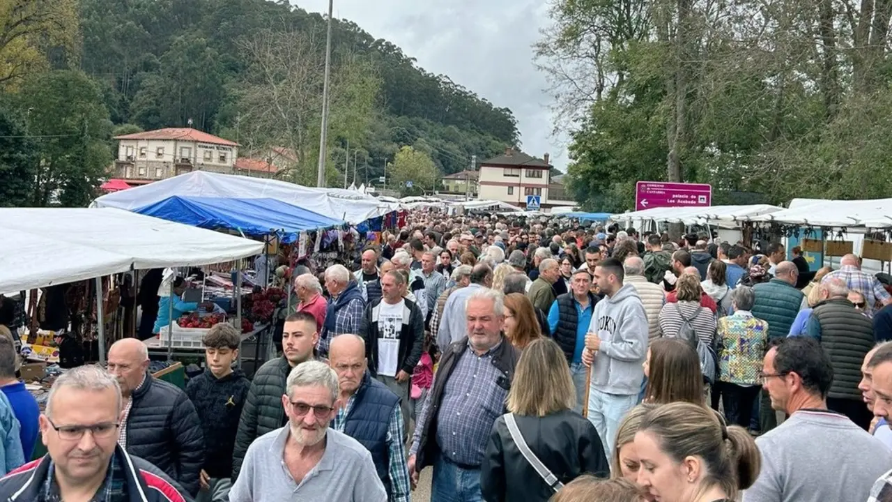 Decenas de personas disfrutan de la fiesta en Hoznayo. / Red X