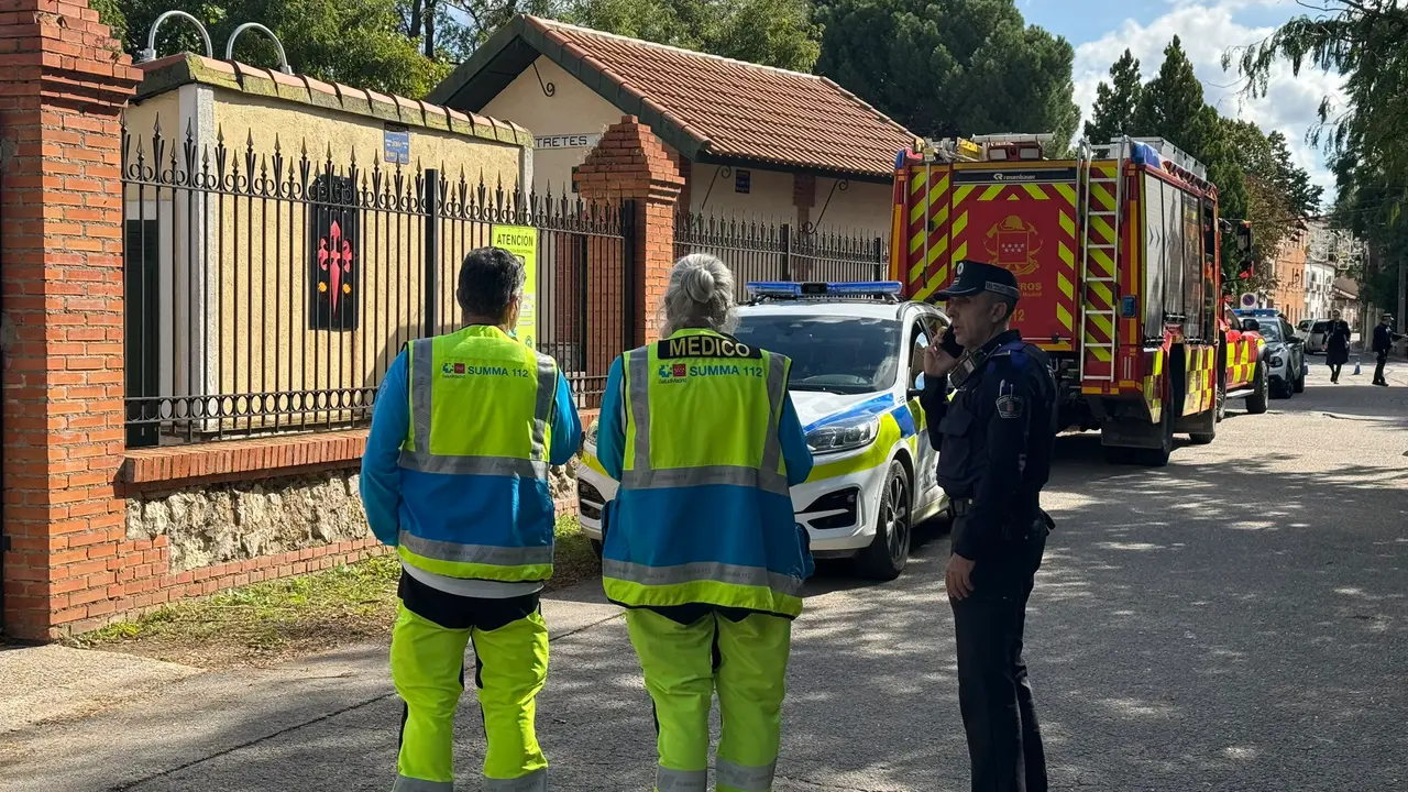 Los servicios de emergencia en el lugar del suceso. / 112 CMadrid