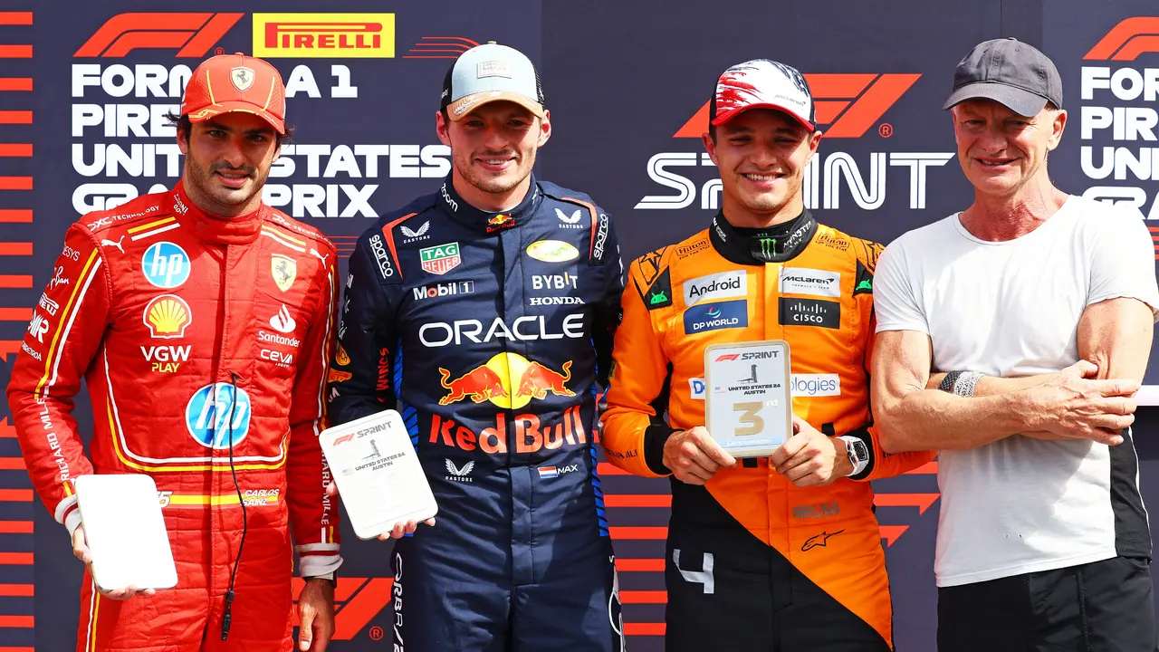 Verstappen, Sainz y norris lideraron el Sprint. / F1