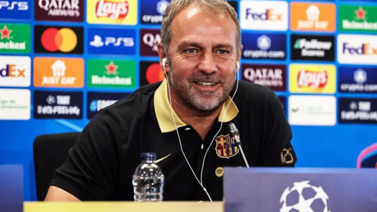 El entrenador del FC Barcelona, el alem&aacute;n Hansi Flick. / EP