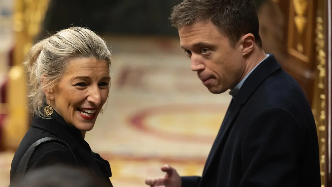 La vicepresidenta segunda y ministra de Trabajo, Yolanda D&iacute;az e l&ntilde;igo Errej&oacute;n. / Eduardo Parra / Archivo