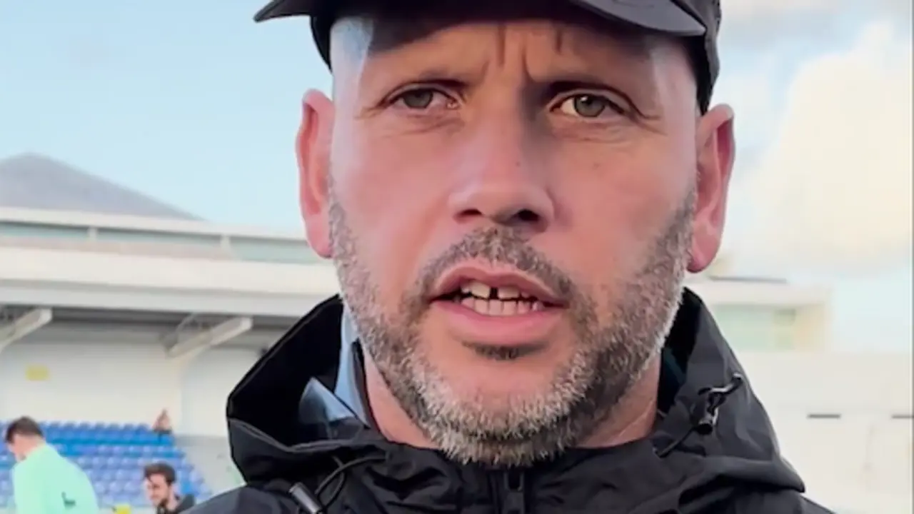 Jos&eacute; Alberto en declaraciones previas al encuentro ante el Lanzarote. / RRC