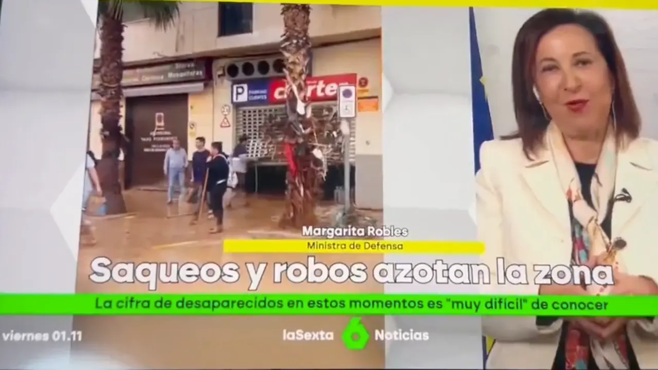 La ministra de Defensa, Margarita Robles. / ATRESMEDIA