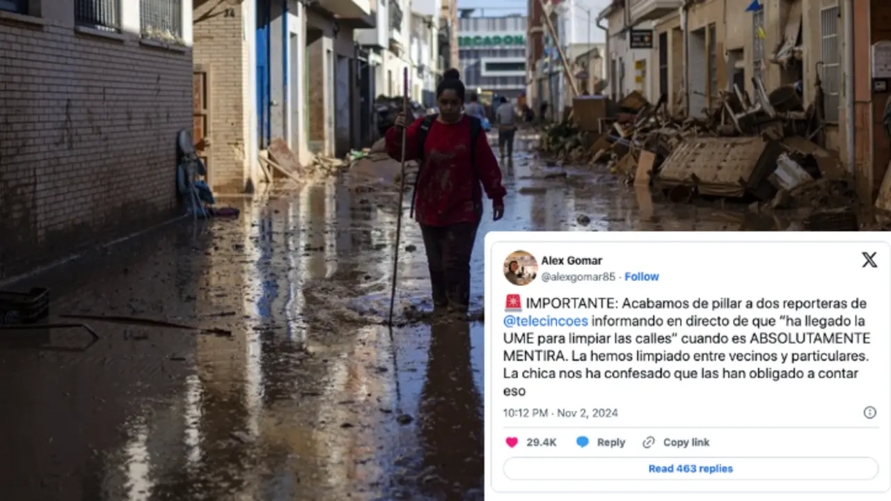 Captura de pantalla del post publicado en redes.