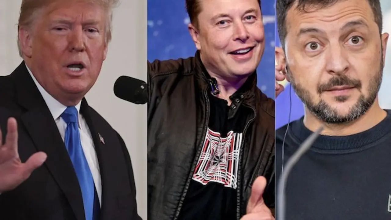 Trump, Musk y Zelenski. / EP