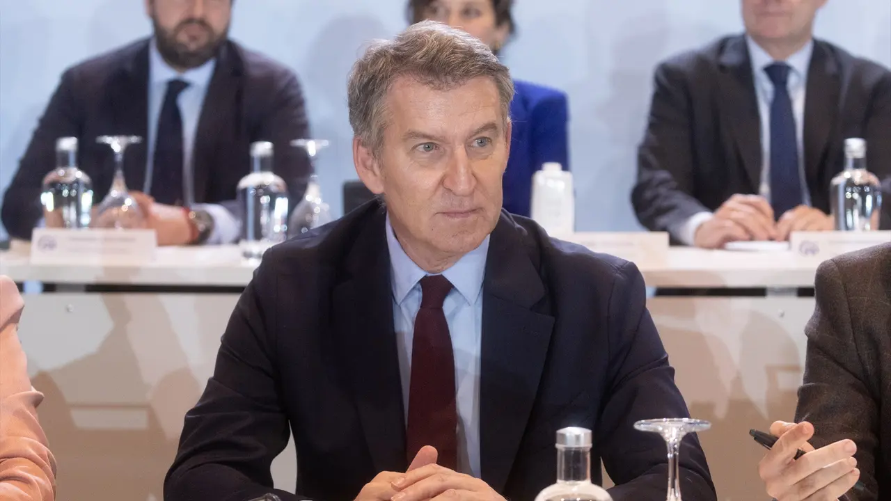 El presidente del Partido Popular, Alberto N&uacute;&ntilde;ez Feij&oacute;o, preside la Junta Directiva Nacional del Partido Popular. / Eduardo Parra