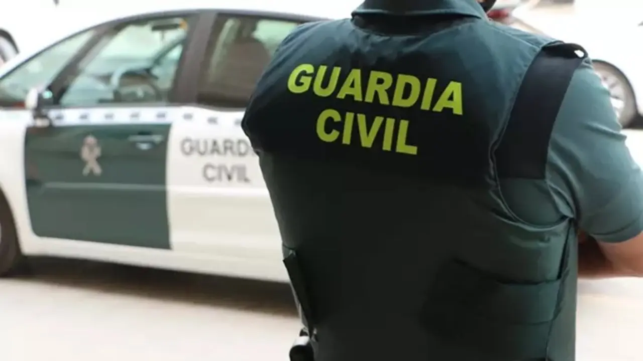 Un agente de la Guardia Civil de espaldas en imagen de archivo. / EP