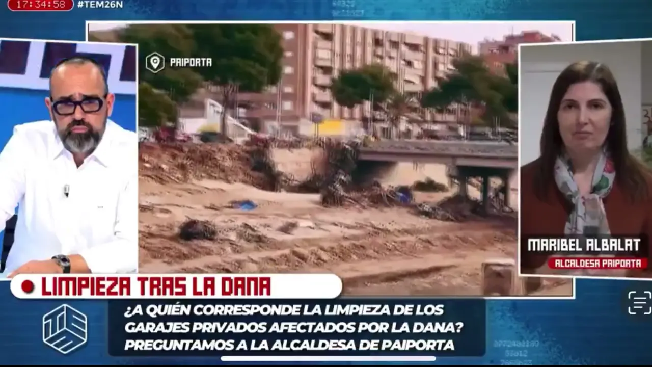 La alcaldesa de Paiporta en el programa de TEM. / CUATRO