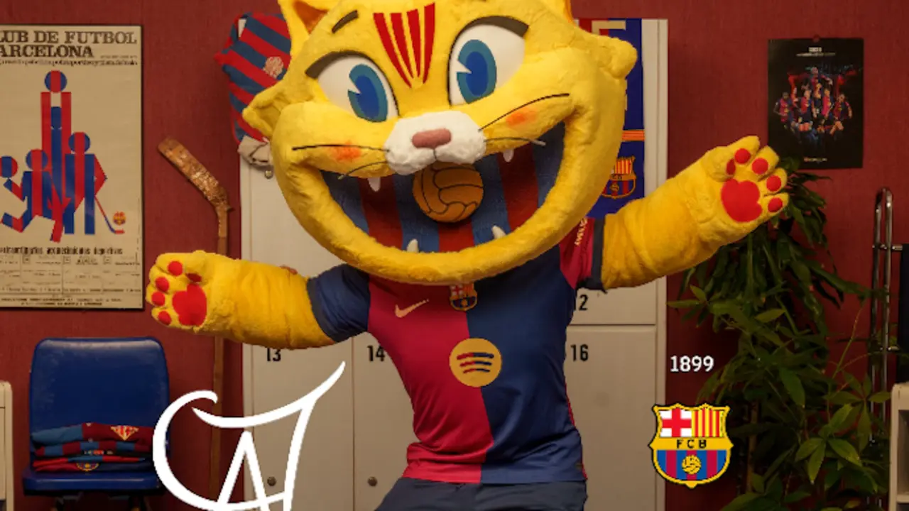 'Cat', la nueva mascota del Bar&ccedil;a. / Red X