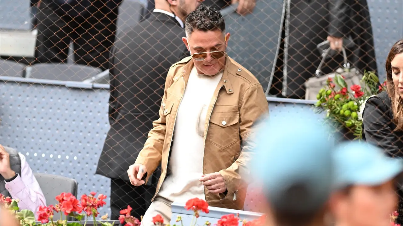 El cantante Alejandro Sanz, durante un partido de tenis. / EP / Archivo