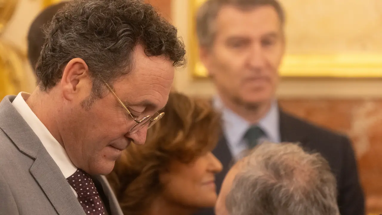 El fiscal general del Estado, &Aacute;lvaro Garc&iacute;a Ortiz, durante el acto institucional por el D&iacute;a de la Constituci&oacute;n. / Eduardo Parra