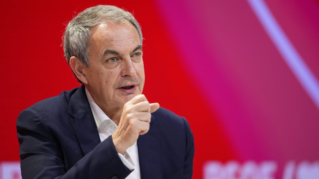 El expresidente Jos&eacute; Luis Rodr&iacute;guez Zapatero, durante una intervenci&oacute;n. / Joaquin Corchero