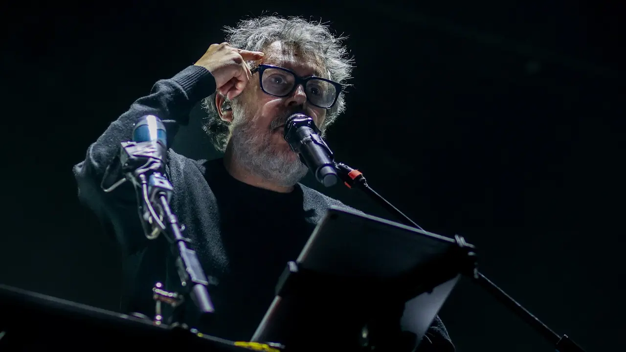 El cantante Iv&aacute;n Ferreiro durante una actuaci&oacute;n en el WiZink Center. Ricardo Rubio / Archivo