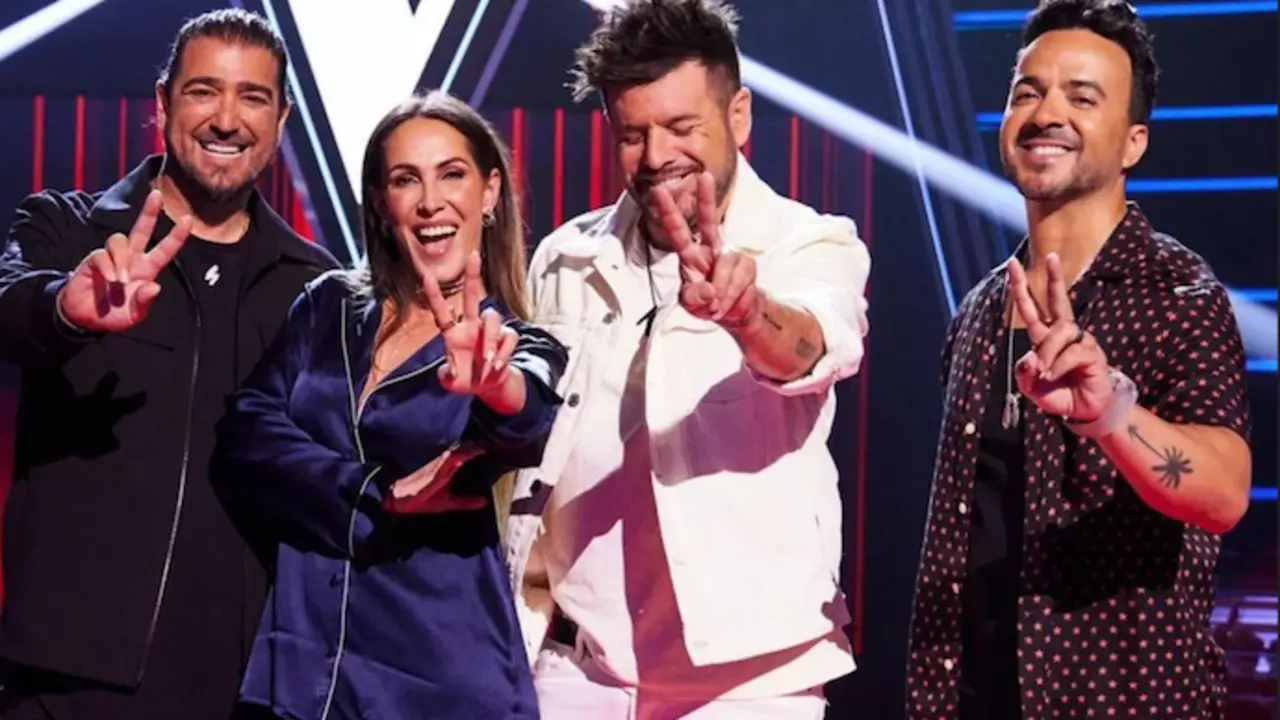 Antonio Orozco, Mal&uacute;, Pablo L&oacute;pez y Luis Fonsi. / Antena 3