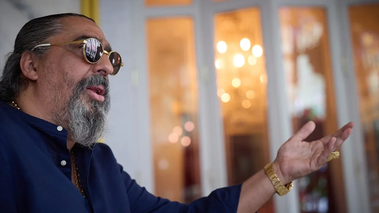 El cantante Diego &lsquo;El Cigala&rsquo; durante una entrevista. EP / Archivo
