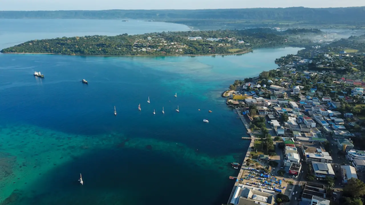Imagen a&eacute;rea de la capital de Vanuatu, Port Vila. / Archivo / EP