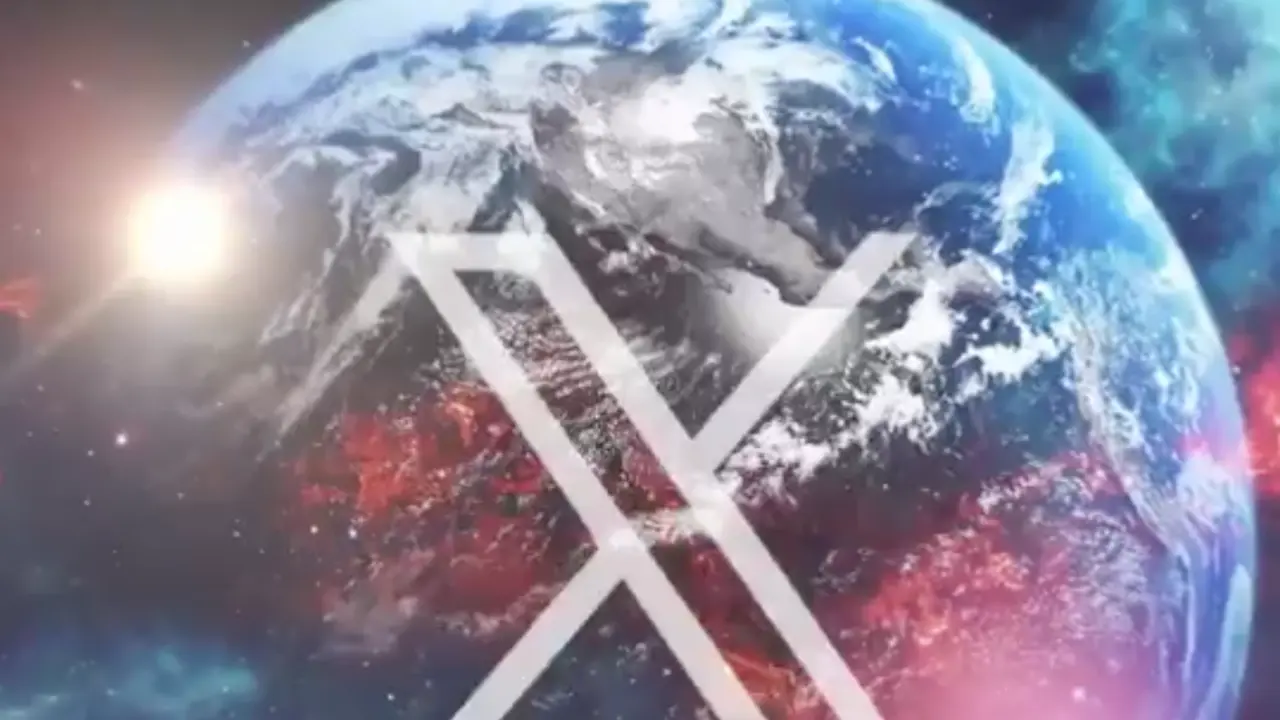El logotipo de X, la red social de Elon Musk, aparece sobre un fondo c&oacute;smico que simboliza su expansi&oacute;n global.