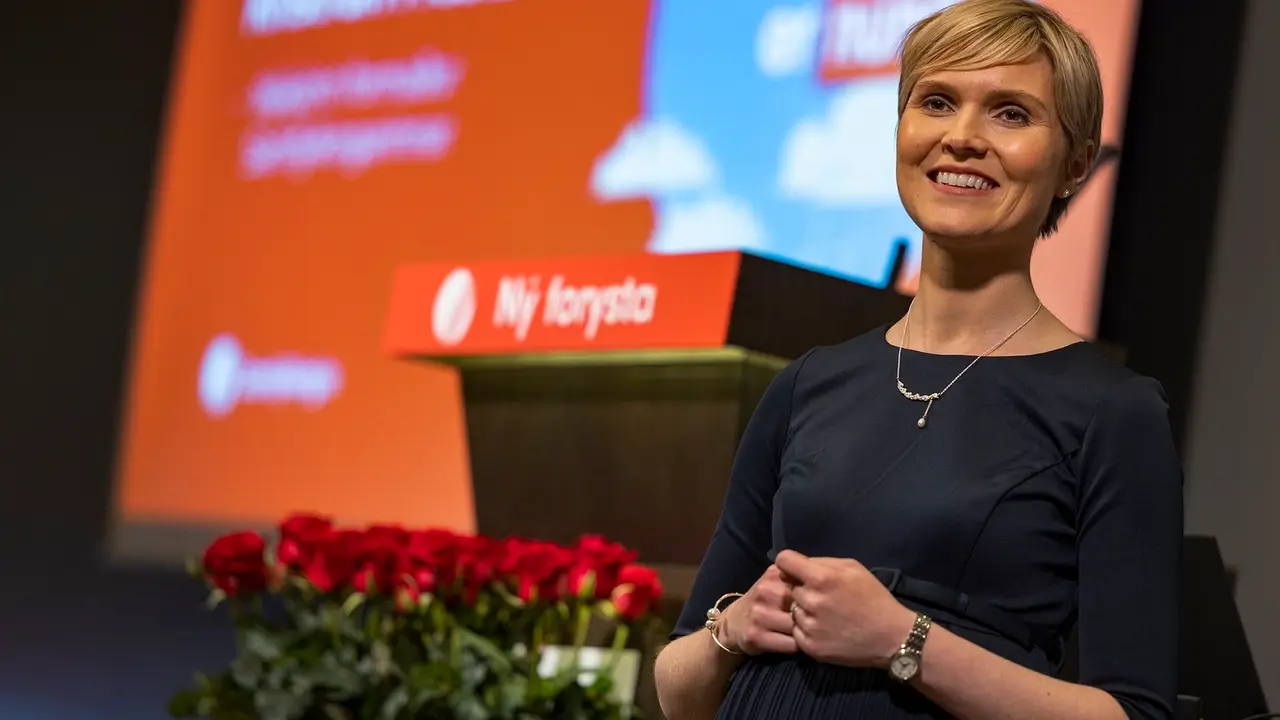 Frostad&oacute;ttir, primera ministra de Islandia. / EP