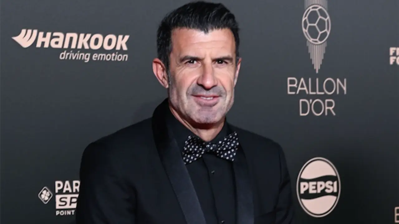 Luis Figo durante la gala del Bal&oacute;n de Oro. / E.P.